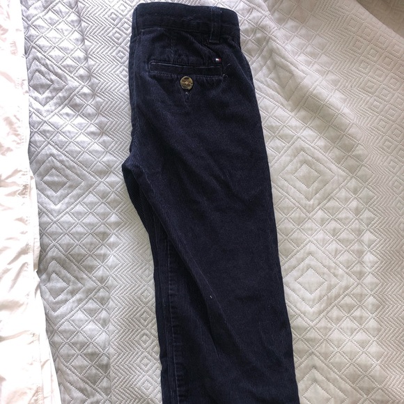 Tommy Hilfiger Navy Blue Corduroy Pant- Adjustable - Picture 5 of 7